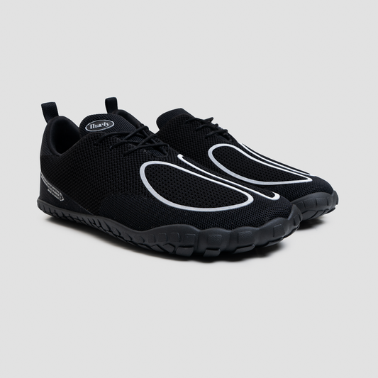 Tech Tabi Obsidian Black | Barefoot Running Shoes