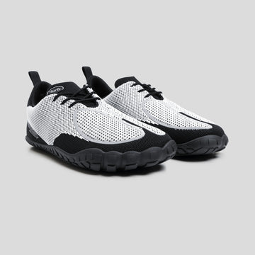 Tech Tabi Magnesium White | Barefoot Running Shoes