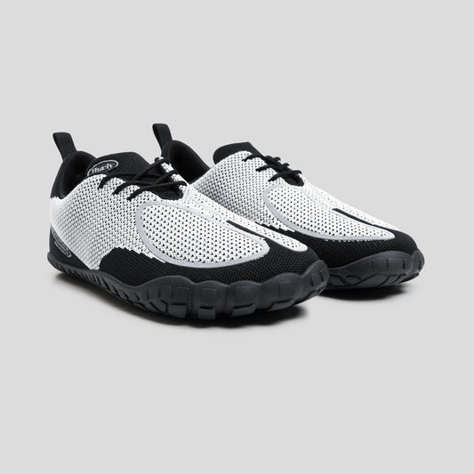 Tech Tabi Magnesium White | Barefoot Running Shoes