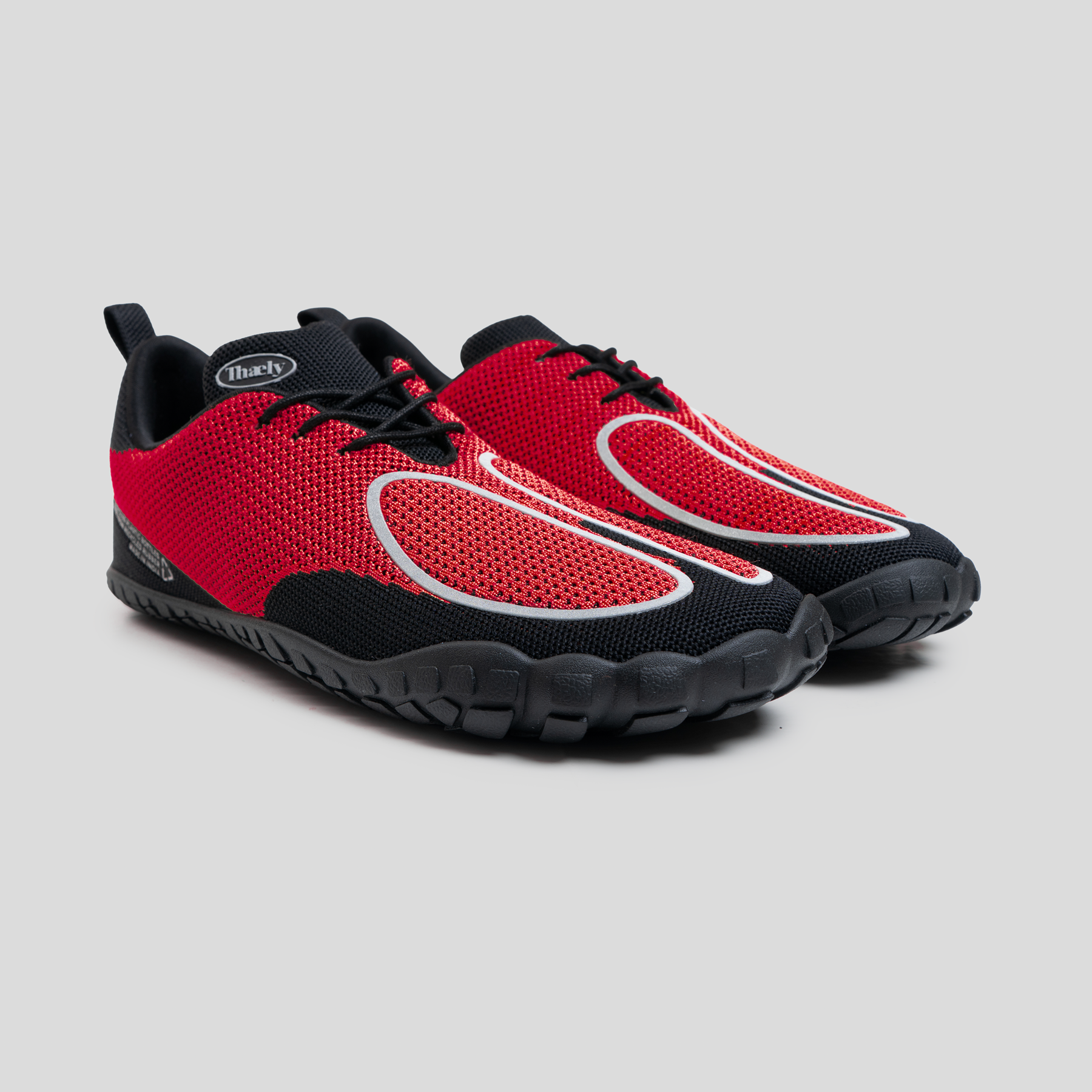 Tech Tabi Ruby Red – Minimal Sustainable Barefoot Sneakers