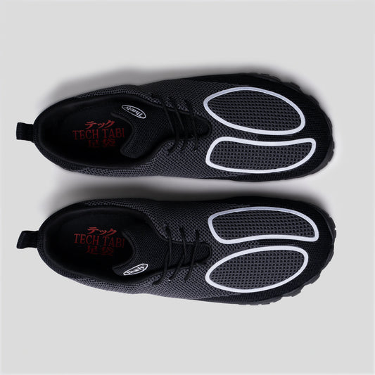 Tech Tabi Carbon Grey | Barefoot Running Shoes