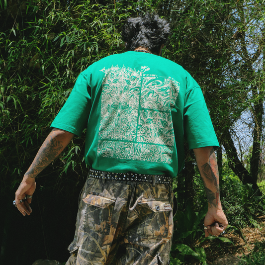 Green T-shirt | Thaely x Signature Packaged Drinking Water | Imagined by Santanu Hazarika